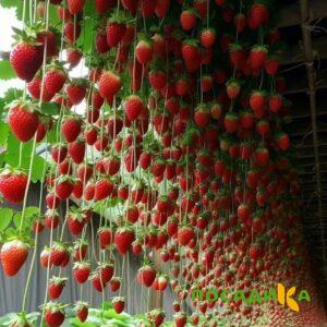 Клубника ампельная Анастасия купить по цене от 370р. в интернет-магазине «Посадика» с доставкой почтой в в Шебекиное и по всей России – [изображение №1].