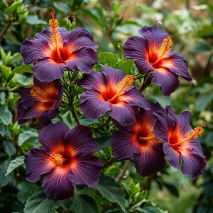 Гибискус Вивида Флэр купить по цене от 279р. в интернет-магазине «Посадика» с доставкой почтой в в Шебекиное и по всей России – [изображение №1].